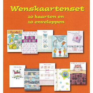 10 kaarten in 1 set.