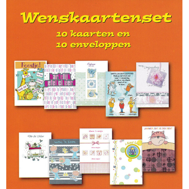 10 kaarten in 1 set.