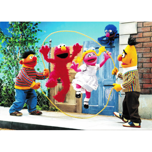 Sesamstraat Touwtjespringen