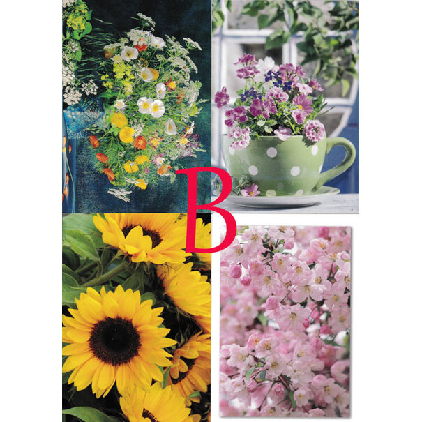 4 Bloemen Postkaarten