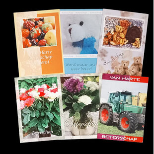 Restant Postkaarten Beterschap (6st)