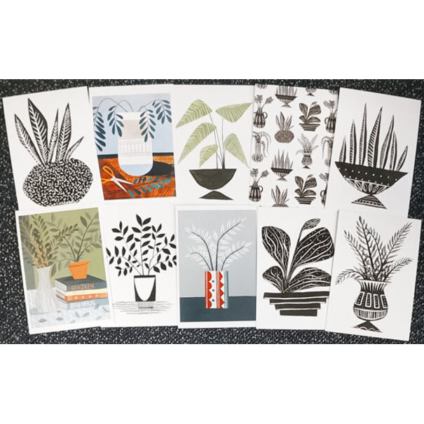 10 Bloemen postkaarten