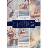 10 kerstkaartenbox  - Wintersfeer
