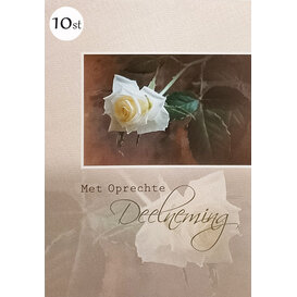 10x Oprechte Deelneming - Bloem