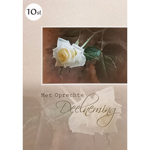 10x Oprechte Deelneming - Bloem