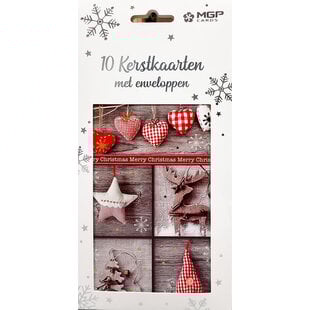 10x Luxe Kerstkaart