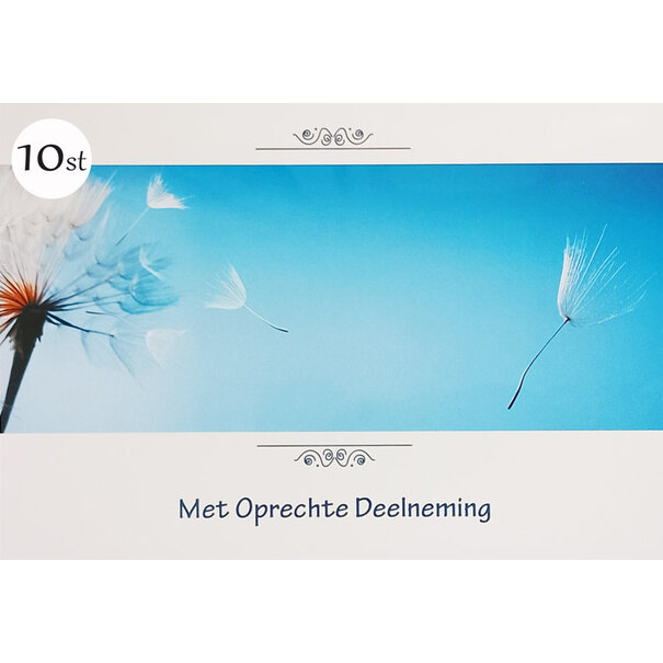 Marant Cards 10x Oprechte Deelneming - Paardebloem