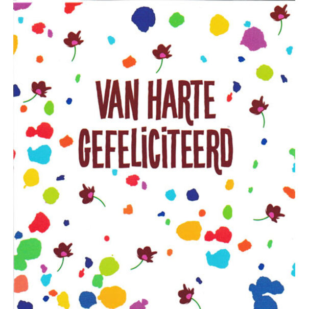 Marant Cards Wenskaart Van Harte Gefeliciteerd