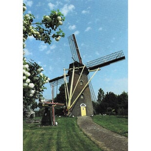 Blanco kaart met molen