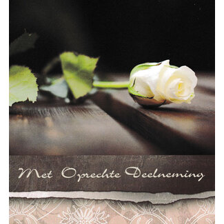 Marant Cards Deelneming - Witte roos
