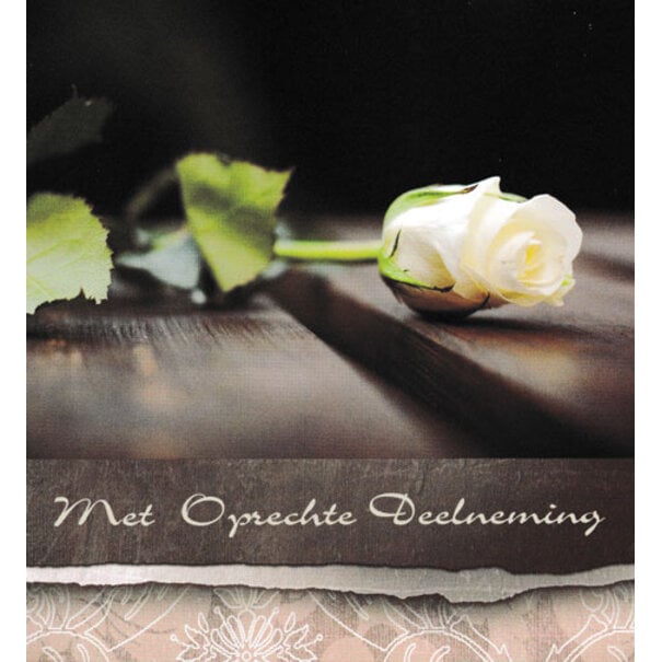 Marant Cards Deelneming - Witte roos