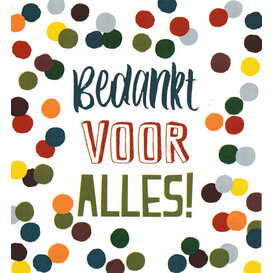 Bedankt voor alles!