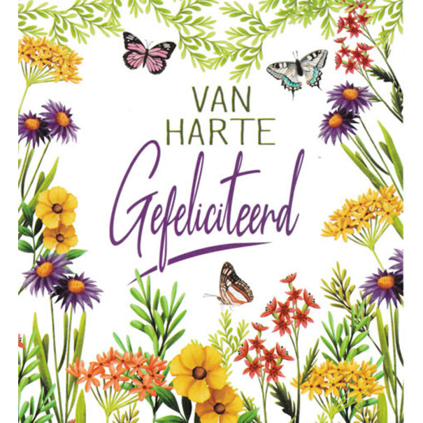 Marant Cards Wenskaart Van Harte Gefeliciteerd