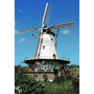 Blanco kaart met molen