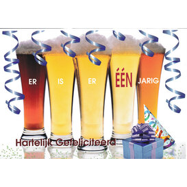 Er is er één jarig....