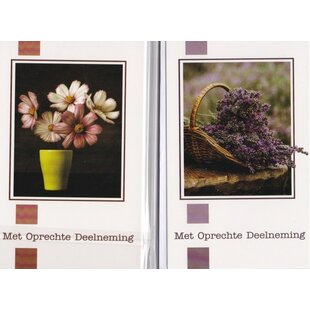 5 Rouwkaartjes - Lavendel