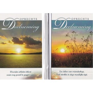 5 Rouwkaartjes - Avondzon