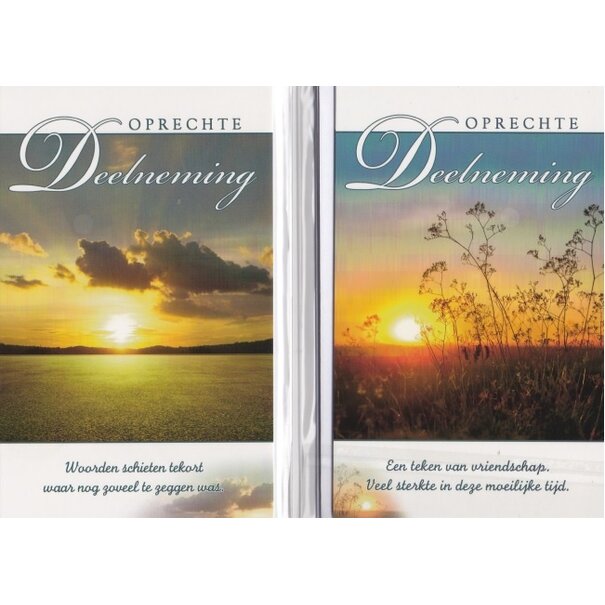 5 Rouwkaartjes - Avondzon