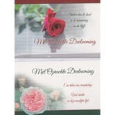 5 Rouwkaartjes - Roos