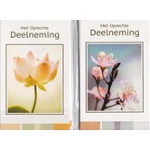 5 Rouwkaartjes - Roze Bloemen