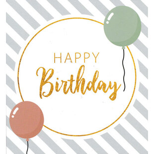 Wenskaart Happy Birthday