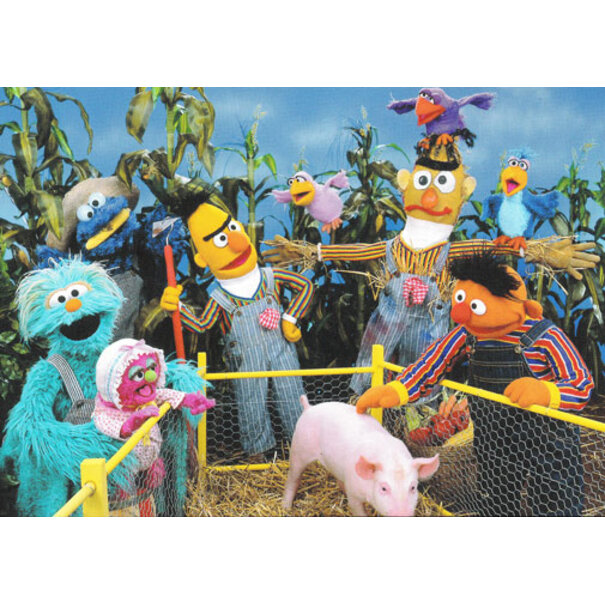 Bert als Vogelverschrikker