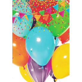 Ballonnen wenskaart