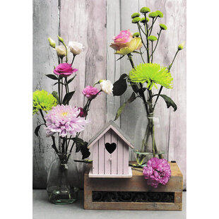 Blanco Wenskaart Bloemen