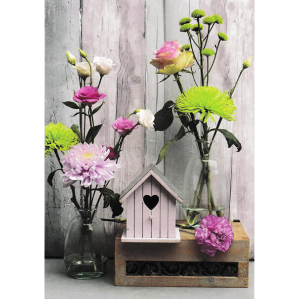 Marant Cards Blanco Wenskaart Bloemen