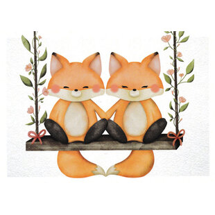 Vosjes op de schommel