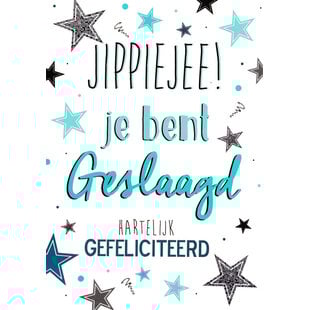 Jippiejee! Geslaagd!