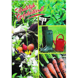 Postkaart Hartelijk Gefeliciteerd