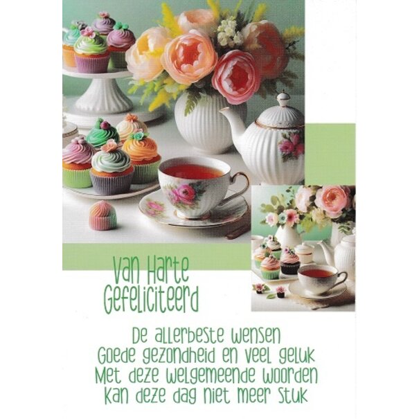 Marant Cards Wenskaart Van Harte Gefeliciteerd