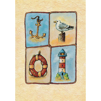 Marant Cards Blanco kaart Strandcollage