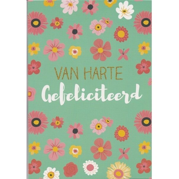 Marant Cards Wenskaart Van Harte Gefeliciteerd