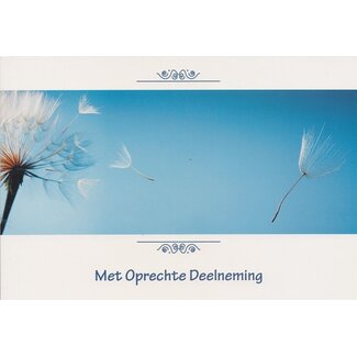 Marant Cards Oprechte Deelneming - Paardebloem