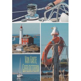 Wenskaart Van Harte Gefeliciteerd
