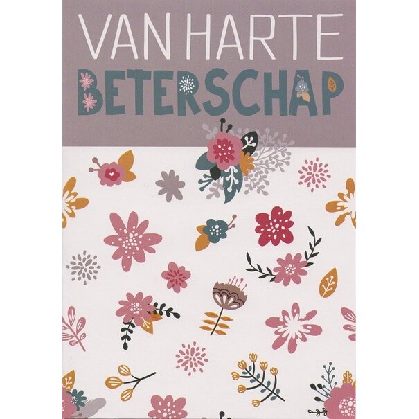 Beterschap wenskaart