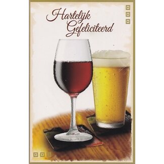 Marant Cards Hartelijk gefeliciteerd  - Drankjes