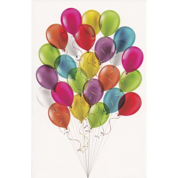 Belgian  Greetings Ballonnen wenskaart - Copy