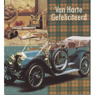 Marant Cards Gefeliciteerd kaart oldtimer