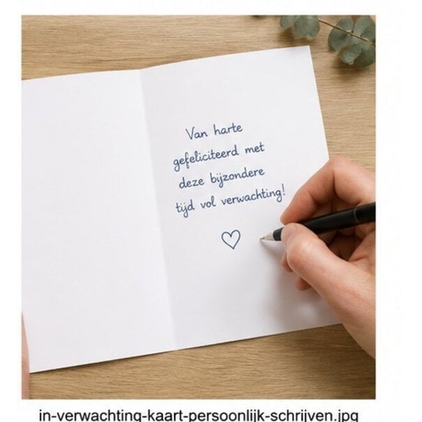 Marant Cards In verwachting felicitatiekaart met babywieg – Gefeliciteerd