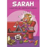 Grappige Sarah verjaardagskaart – Hartelijk Gefeliciteerd