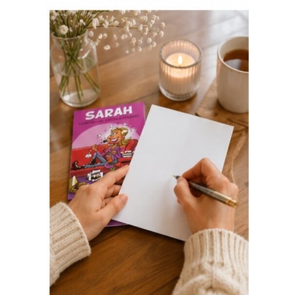 Marant Cards Grappige Sarah verjaardagskaart – Hartelijk Gefeliciteerd