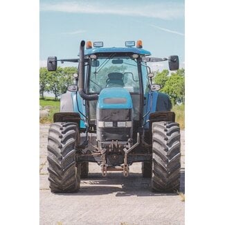 Belgian  Greetings Blanco kaart met blauwe tractor