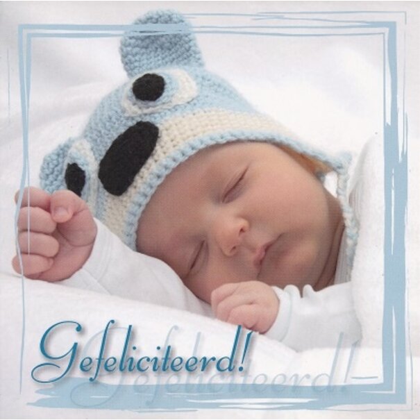 Good Seed Cards Ansichtkaart geboorte jongen – Gefeliciteerd met Bijbeltekst