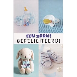 Belgian  Greetings Geboortekaart Een zoon