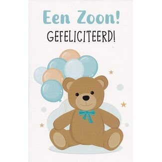 Belgian  Greetings Geboortekaart Een zoon