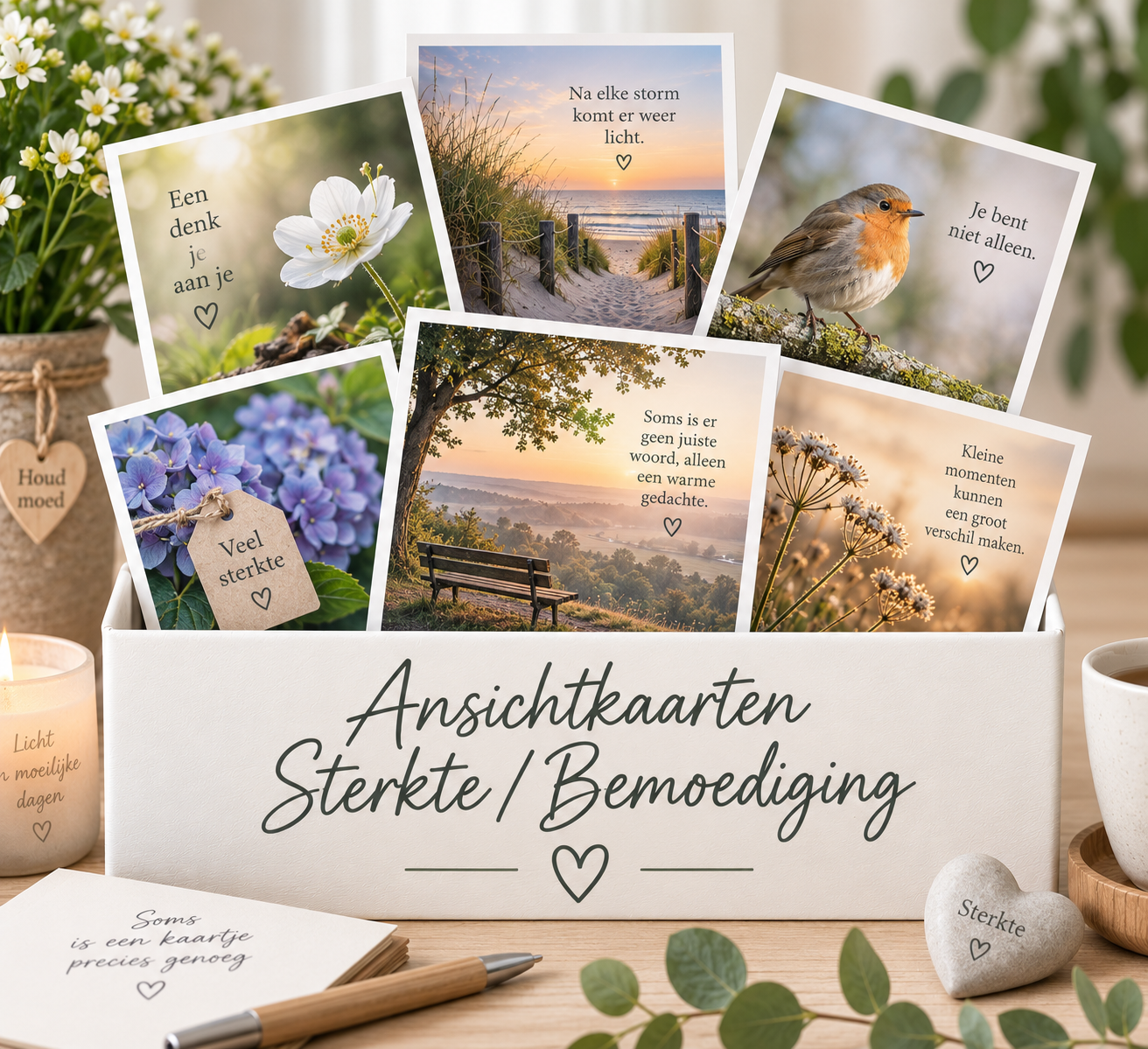 Ansichtkaarten Sterkte en Bemoediging