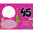 MGP Cards Verjaardagskaart 45 jaar met feestelijke illustraties en jackpot
